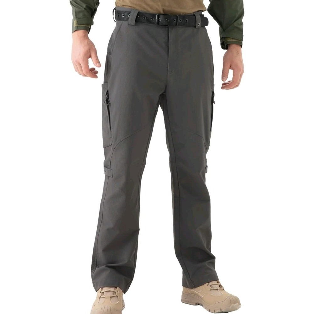 MagnaMan Men's Stretch Tactical Water Resistant Ripstop Cargo Pant, M 32x30 Grey